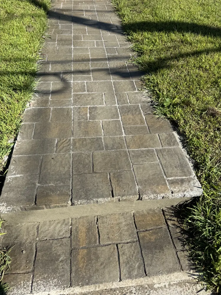 Existing walkway surface before restoration